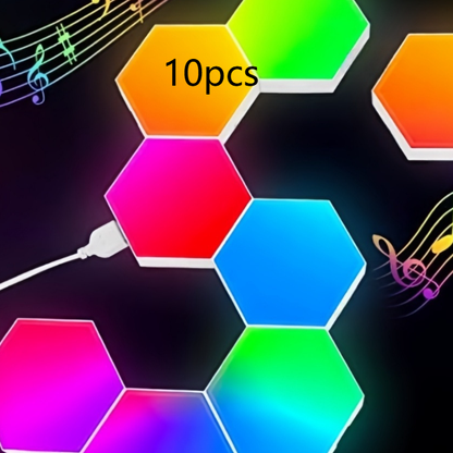 Hexagonal Quantum LED Wall Light