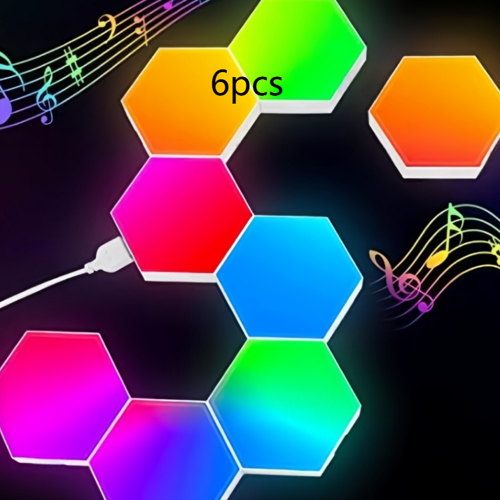 Hexagonal Quantum LED Wall Light