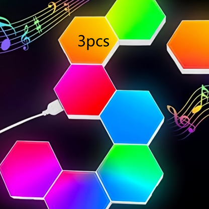 Hexagonal Quantum LED Wall Light