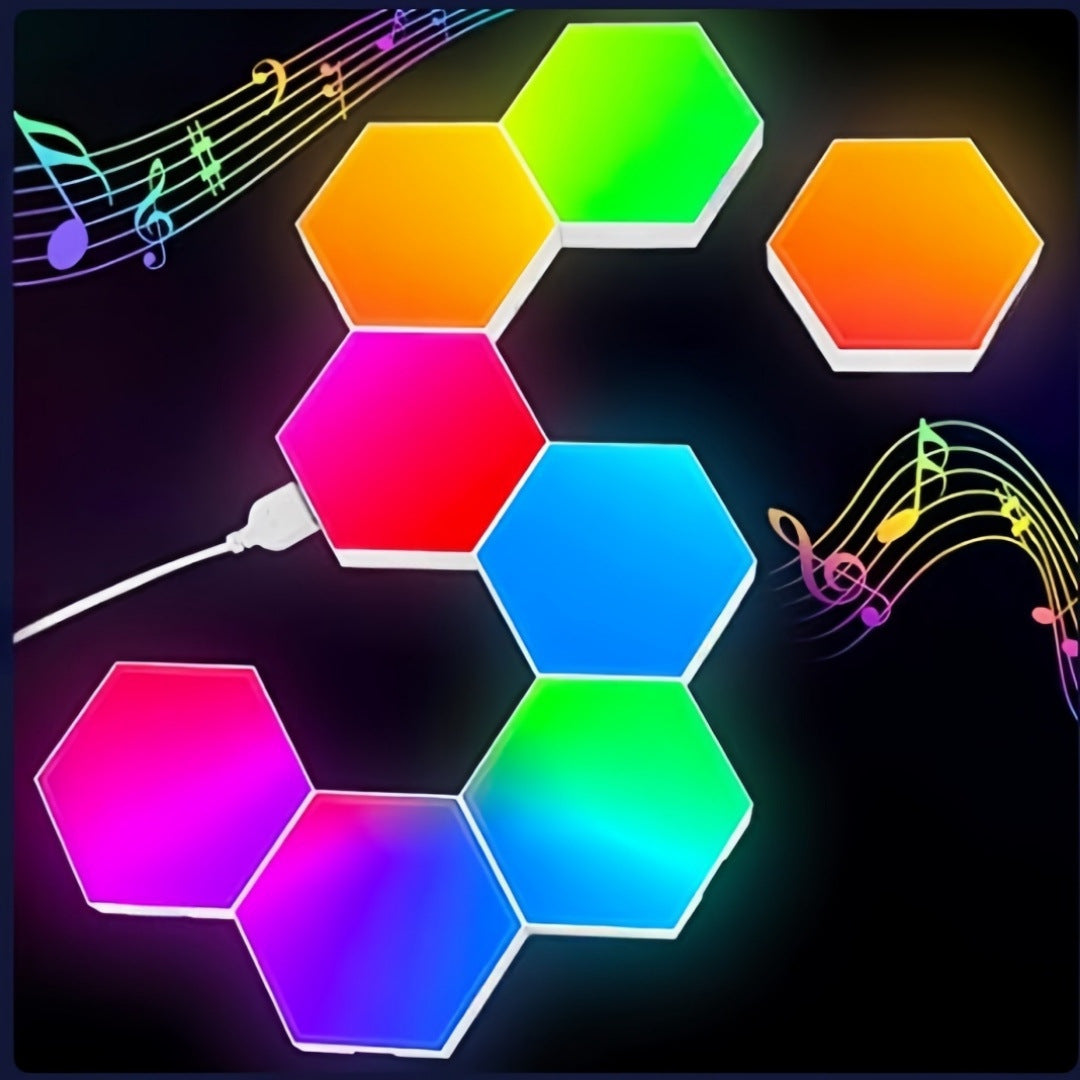 Hexagonal Quantum LED Wall Light