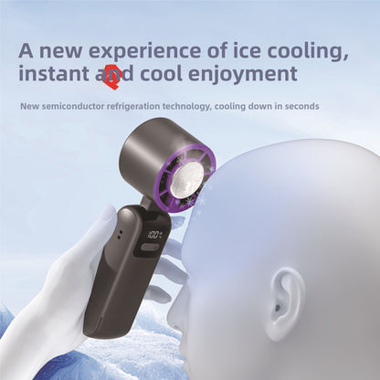 Handheld Cooling Fan with Semiconductor Technology