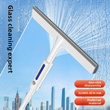 Extendable Window Cleaning Tool with Scrubbing Panel