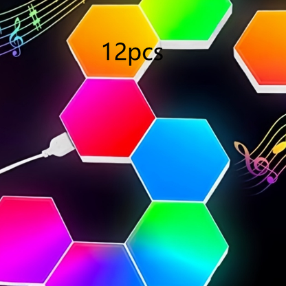 Hexagonal Quantum LED Wall Light
